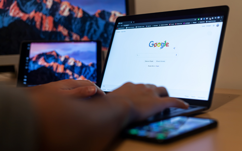 A Google local pack map result for a business in Karachi